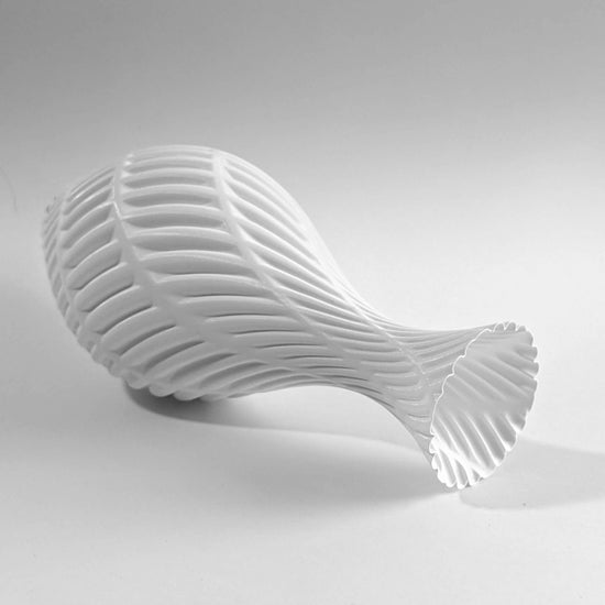 Fern 3D printed in White filament