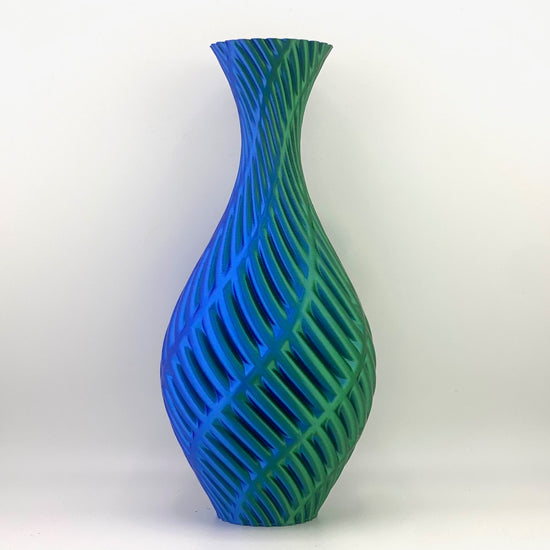 Fern 3D printed in Chameleon Blue Green glossy filament