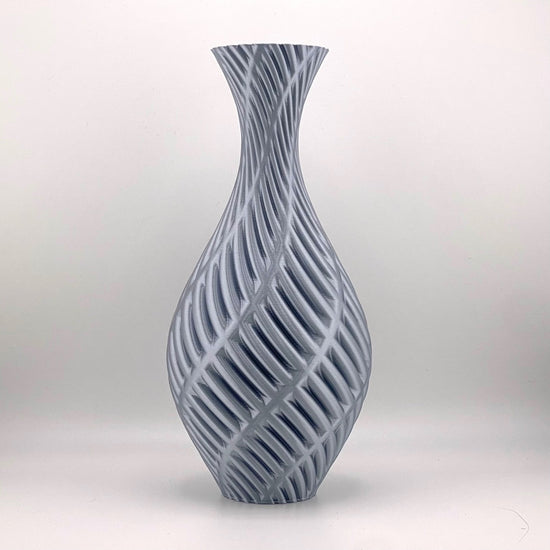 Fern 3D printed in Liquid Silver glossy filament
