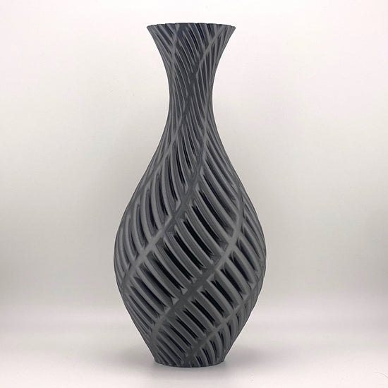 Fern 3D printed in Night Sky Black glossy filament